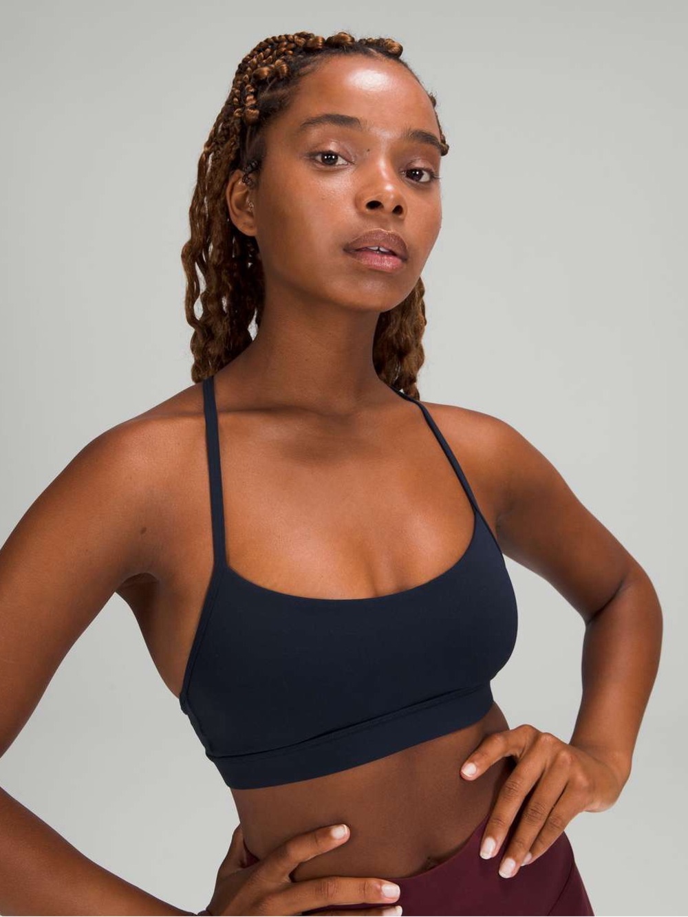 Lululemon Flow Y Bra Nulu 3 Pack Black Navy White